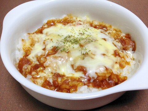 レトルトカレーで☆ドリア風チーズカレー